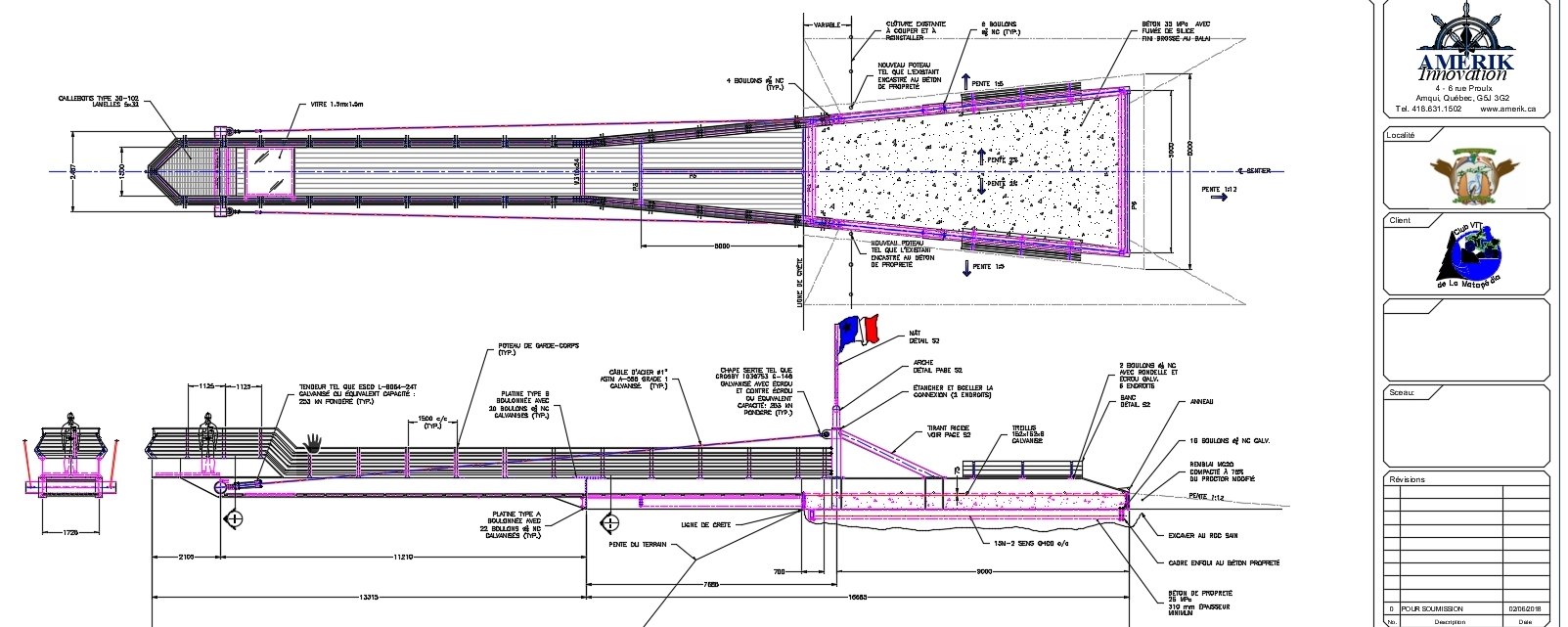 Belvédère en porte-à-faux